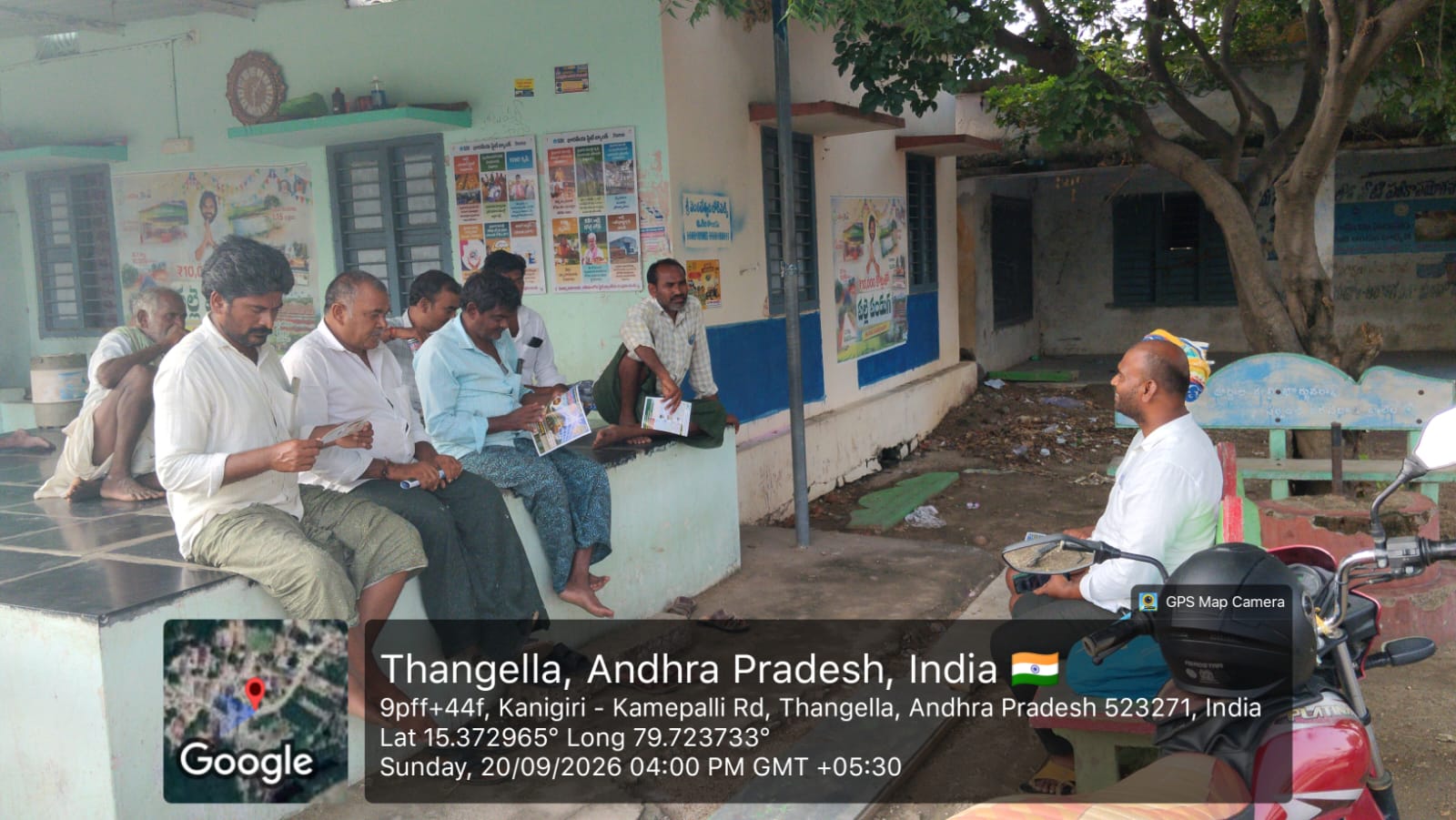 VARAHIDEVI team meeting farmers during field outreach